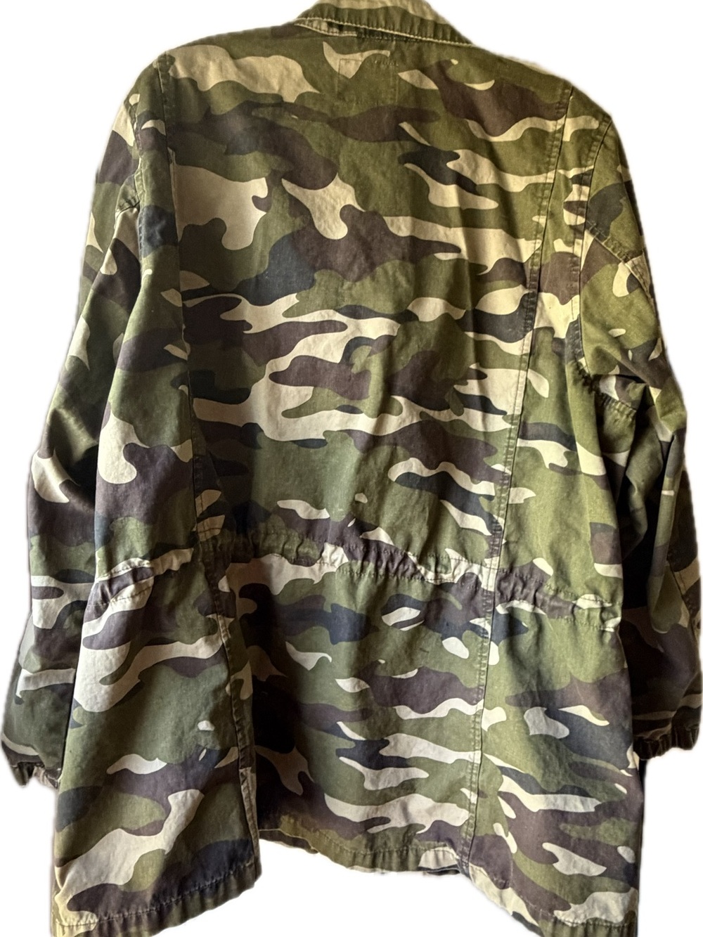 Old Navy Green Camouflage Jacket; size 3X - Picture 2 of 3